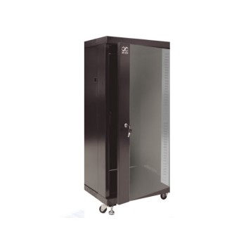 Gabinete SBE TECH 42UR de piso con puerta de cristal Modelo SBE-GNL42URP600PC