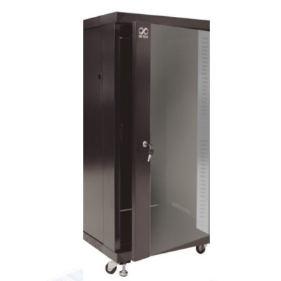 Gabinete SBE TECH GNL42URP600PC- 42UR - De piso - Puerta delantera de cristal - SBE-GNL42URP600PC