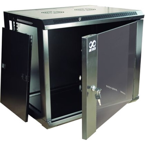 Gabinete de Pared SBE Tech 19 pulgadas 15U con Puerta de Cristal Templado Modelo SBE-GNLPAR15URP
