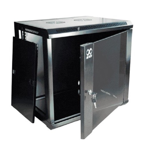 Gabinete de Pared SBE TECH 16U con Paneles Laterales Desmontables Modelo SBE-GNLPAR16URP