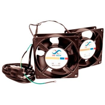 Ventilador SBE Tech SBE-J2VENTN127V - 4 1/2" - 2 Piezas - para Gabinete - SBE-J2VENTN127V
