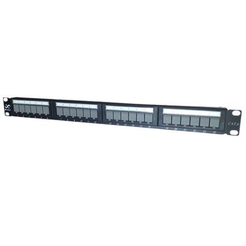 Panel de Parcheo SBE Tech Cat6 24 Puertos para Redes Gigabit Modelo SBE-PPC6-24