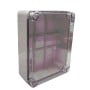 Gabinete SBE TECH TR24019090 - Plástico - 240x190x90mm - Cubierta transparente - Para exteriores - SBE-TR24019090