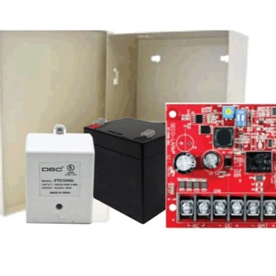Kit Fuente de Poder Seco-Larm KITFUENTE2 - Fuente de Poder 2.5 AMP - Batería de Respaldo - Transformador - Gabinete - KITFUENTE2