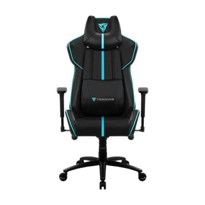 Silla Gamer ThunderX3 BC7 - Soporta 125Kg - Negro con Cyan - 4718009150416