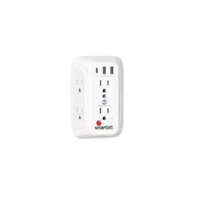 Supresor de Picos Smarttbit SBSS-BW6-3U - 6 Conectores - 2xUSB-A - 1xUSB-C - SBSS-BW6-3U