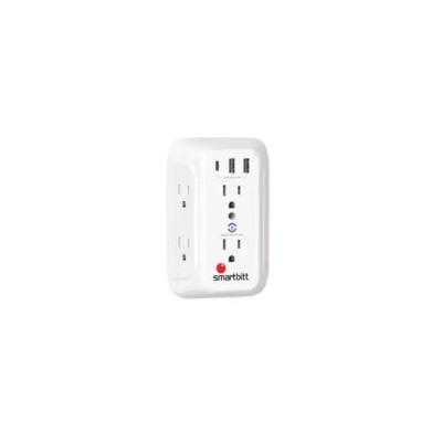 Supresor de Picos Smarttbit SBSS-BW6-3U - 6 Conectores - 2xUSB-A - 1xUSB-C - SBSS-BW6-3U