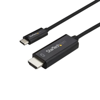 Cable Adaptador StarTech.com CDP2HD1MBNL - 1 m - USB-C a HDMI - 4K - Negro - CDP2HD1MBNL