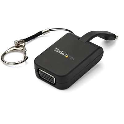 Adaptador Portátil StarTech.com - USB-C a VGA - Macho/Hembra - 1080p - Llavero - CDP2VGAFC