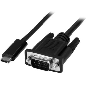 Cable Convertidor StarTech.com - USB-C a VGA - 2M - 1920x1200 - CDP2VGAMM2MB