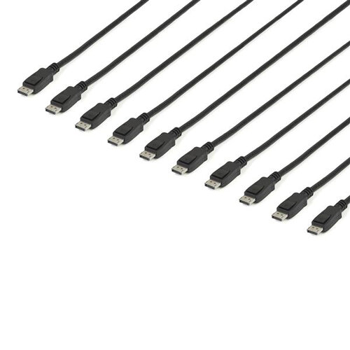 Cable DisplayPort StarTech.com 4.6m con Pestillo - Paquete de 10 Unidades - Modelo DISPLPORT15L10PK
