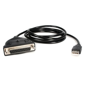 Cable Adaptador StarTech.com ICUSB1284D25 - USB a Paralelo DB25 - Para Impresora - 1.8m - ICUSB1284D25