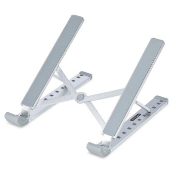 Base para Laptop StarTech.com LAPTOP-RISER-BAR - Ajustable - Hasta 84° - Plata - LAPTOP-RISER-BAR