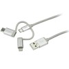 Cable StarTech.com - USB a USB-C / Micro USB / Lightning - 1M - LTCUB1MGR Cable StarTech.com - USB a USB-C / Micro USB / Lightning - 1M - LTCUB1MGR