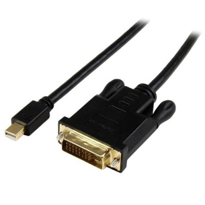 Cable Adaptador de Vídeo StarTech.com - Mini DisplayPort a DVI- - 1.8m - Activo - Negro - MDP2DVIMM6BS Cable Adaptador de Vídeo StarTech.com - Mini DisplayPort a DVI- - 1.8m - Activo - Negro - MDP2DVIMM6BS