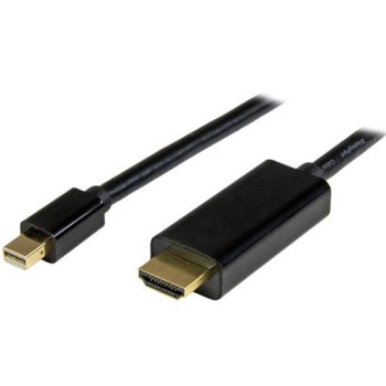 Cable Adaptador de Video StarTech.com - Mini DisplayPort a HDMI - 2m - Negro - MDP2HDMM2MB
