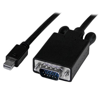 Cable Adaptador de Vídeo StarTech.com - Conecta Mini Displayport a VGA - 1.8m - Activo - Negro - MDP2VGAMM6B