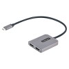Convertidor de Vídeo StarTech.com - USB-C a 2x HDMI - Gris - MST14CD122HD Convertidor de Vídeo StarTech.com - USB-C a 2x HDMI - Gris - MST14CD122HD