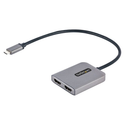 Convertidor de Vídeo StarTech.com - USB-C a 2x HDMI - Gris - MST14CD122HD