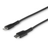 Cable USB StarTech.com RUSBCLTMM1MB - USB-C a Lightning - 1 M - Fibra Aramida - Negro - RUSBCLTMM1MB Cable USB StarTech.com RUSBCLTMM1MB - USB-C a Lightning - 1 M - Fibra Aramida - Negro - RUSBCLTMM1MB