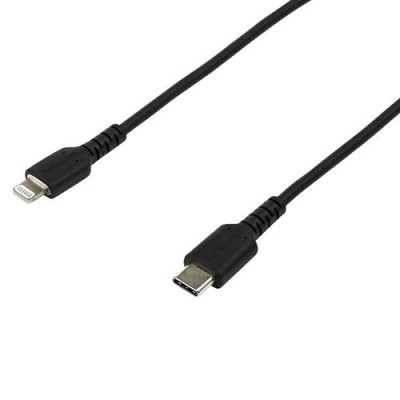 Cable USB StarTech.com RUSBCLTMM2MB - USB-C a Lightning - 2 Mts - Fibra Aramida - Negro - RUSBCLTMM2MB Cable USB StarTech.com RUSBCLTMM2MB - USB-C a Lightning - 2 Mts - Fibra Aramida - Negro - RUSBCLTMM2MB