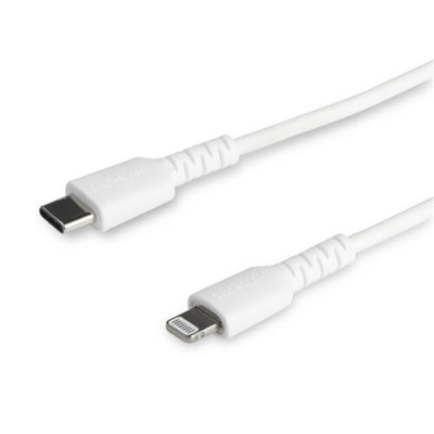 Cable USB StarTech.com RUSBCLTMM2MW - USB-C a Lightning - 2 Mts - Fibra Aramida - Blanco - RUSBCLTMM2MW Cable USB StarTech.com RUSBCLTMM2MW - USB-C a Lightning - 2 Mts - Fibra Aramida - Blanco - RUSBCLTMM2MW