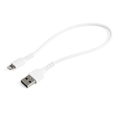 Cable StarTech.com RUSBLTMM30CMW - USB a Lightning - 30 cm - Blanco - RUSBLTMM30CMW