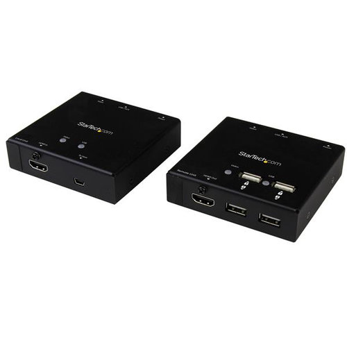 Extensor de Video HDMI Startech.com con Hub USB 4 Puertos - 50m 1080p - ST121USBHD
