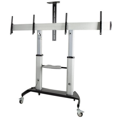Soporte de Piso StarTech.com STNDMTVDUO - 37 "a 60" - Soporta 50Kg - Para 2 Pantallas - Móvil - STNDMTVDUO Soporte de Piso StarTech.com STNDMTVDUO - 37 "a 60" - Soporta 50Kg - Para 2 Pantallas - Móvil - STNDMTVDUO
