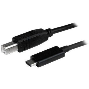 Cable USB StarTech.com - USB-C a USB-B - 1m - Negro - USB2CB1M