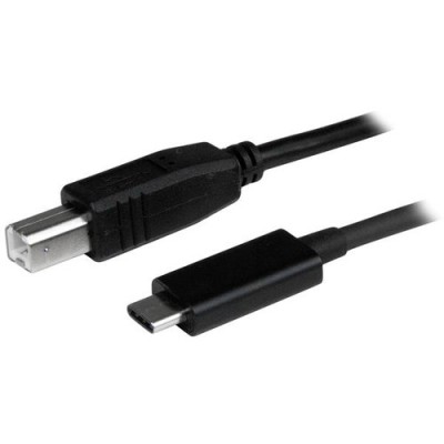 Cable USB StarTech.com - USB-C a USB-B - 1m - Negro - USB2CB1M