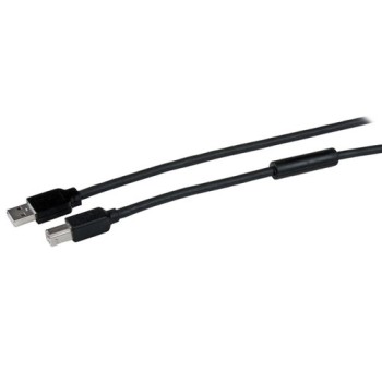 Cable StarTech.com - USB B - 15m - Macho a USB A Macho - Activo - Impresora   - USB2HAB50AC