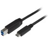 Cable Adaptador StarTech.com - Conecta USB-C 3.0 a USB-B 3.0 - 2Mts - Negro - USB315CB2M Cable Adaptador StarTech.com - Conecta USB-C 3.0 a USB-B 3.0 - 2Mts - Negro - USB315CB2M