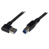 Cable StarTech.com USB3SAB1MRA - USB B a USB A - 1M - Macho - Ángulo a la Derecha - USB3SAB1MRA