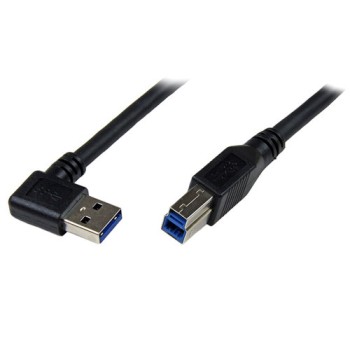 Cable StarTech.com USB3SAB1MRA - USB B a USB A - 1M - Macho - Ángulo a la Derecha - USB3SAB1MRA