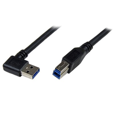 Cable StarTech.com USB3SAB1MRA - USB B a USB A - 1M - Macho - Ángulo a la Derecha - USB3SAB1MRA