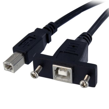 Cable StarTech.com USB 2.0 para Montaje en Panel Macho a Hembra USB B - 90cm - USBPNLBFBM3
