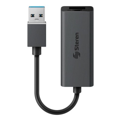 Adaptador de Red Steren 506-434 - USB a RJ-45 - Negro - 506-434