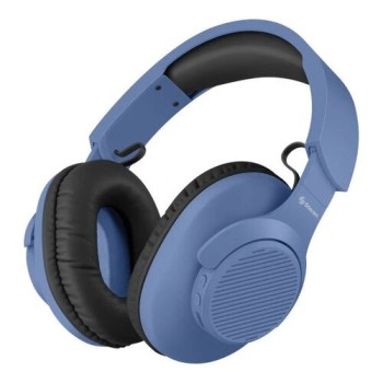 Audífonos Steren AUD-7630AZ - Inalámbrico - Bluetooth - Micrófono - Azul - AUD-7630AZ