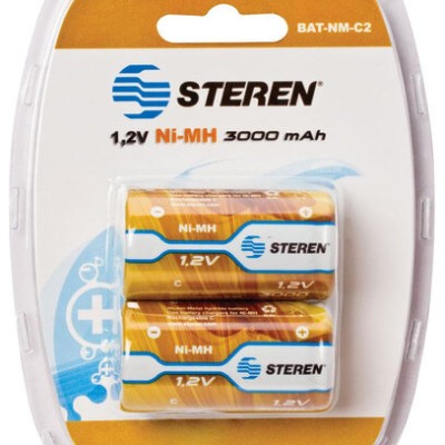 Pilas Steren BAT-NM-C2 - C - Recargable - 2 Piezas - BAT-NM-C2