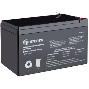 Batería de Reemplazo Steren BR-1212 - 12 Vcc - 12 Ah - BR-1212