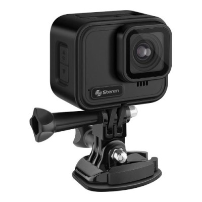 Cámara Steren CAM-800 - 2.1" - 16MP - 4K UHD - Wi-Fi - Deportiva - Negro - CAM-800
