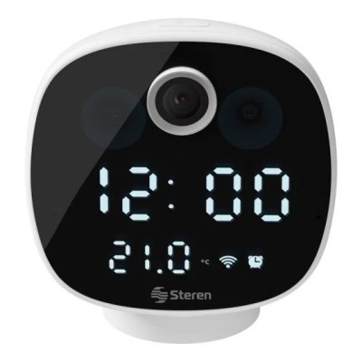 Cámara Steren CCTV-214 - 2MP - Full HD - Wi-Fi - Reloj Digital - CCTV-214