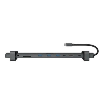 Docking Station Steren COM-4755 - USB/HDMI/SD/RJ-45/3.5mm - Negro - COM-4755