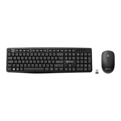 Kit Teclado y Mouse Steren COM-675 - Inalámbrico - USB - Negro - COM-675