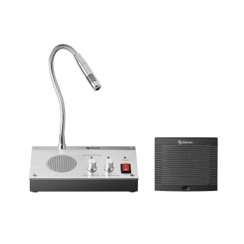 Intercomunicador Para Ventanilla Steren INT-300 - Altavoz - Micrófono - Convertidor de Voltaje - INT-300