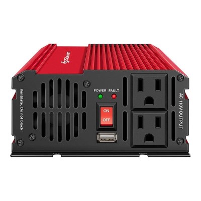 Inversor de Corriente Automotriz Steren INV-1500 - 1500W - 12vcc a 110vca  - INV-1500