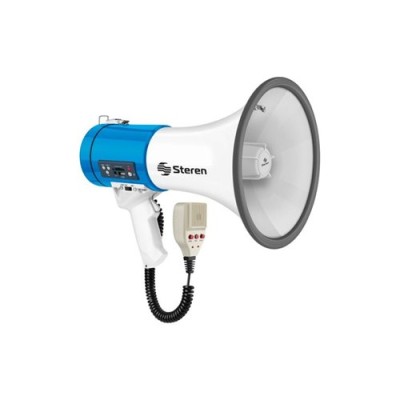 Megáfono Steren MG-265 - 25W - Micrófono Patrullero - MG-265