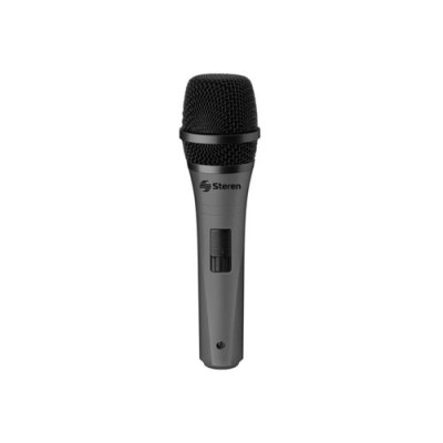 Micrófono Steren MIC-170 - Alámbrico - Cilíndrico - 6.3mm - Negro - MIC-170