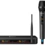 Sistema de Micrófonos Steren MIC-8020 - Inalámbrico - UHF - Recargable - MIC-8020